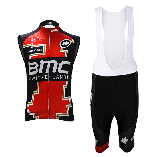 Gilet antivento BMC 2017 rosso